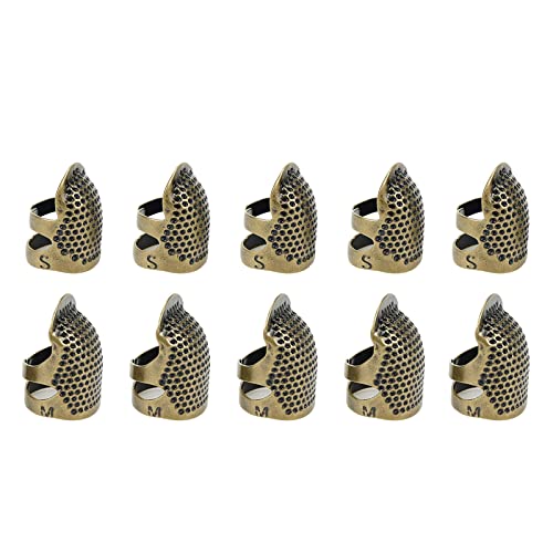 Tsnamay Bronze Adjustable Thimble Hand Sewing Repair Needlework - color: Bronze