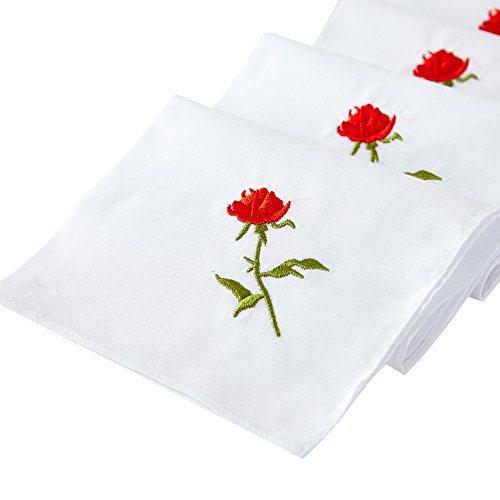 RDS HANKYTEX Cotton Embroidery Ladies' Handkerchiefs Lace Set of 6 - style: 3