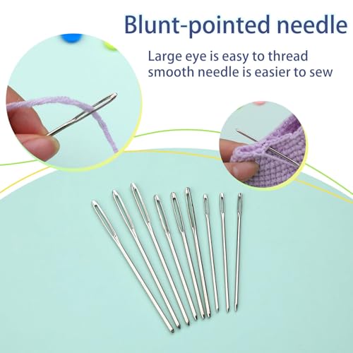 Hssugi 326PCS Stitch Marker, Crochet Knitting Markers with Sewing Needles