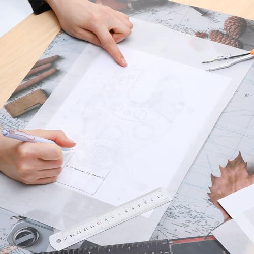 Tracing Paper Roll 12in x 25yd, White Trace Paper Pattern Paper Translucent Tracing Paper for Sewing, Drawing, Sketching, Gift Wrapping - size: 12in x 25yd