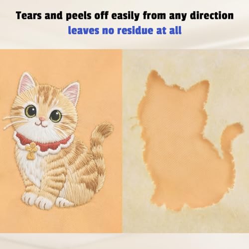 HORHIZA Tear Away Embroidery Stabilizer 12"x 60 Yd Roll - size: 12"×60 yds