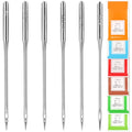 60 Pcs Universal Sewing Machine Needles, Size 65/9, 75/11, 80/12, 90/14, 100/16 and Heavy Duty 110/18, Ideal for Jeans, Canvas, Leather, Thick Fabric - size: mix