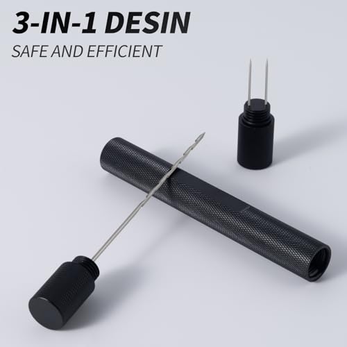 Punch Tool Set,Ventilator Needle,Draw Enhancer Tool Needle(Black) - color: Black