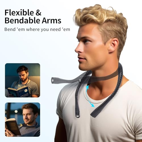Neck Reading Light, Rechargeable Book Light, 3 Color Modes - style: Classic