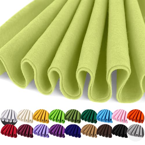 IONTACH 36" X 36" Soft Felt Fabric 1.6mm Thick (Chartreuse) - color: Chartreuse, size: Soft - 36" X 36"