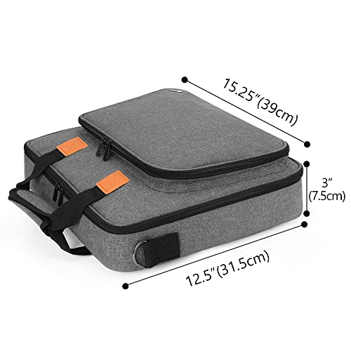 LUXJA Embroidery Project Bag, Embroidery Kits Storage (Bag Only), Gray - color: Gray