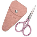 Small Pointed Scissors for Women Men Facial Hair, Beard, Mustache - color: Pink