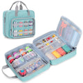 LUXJA Sewing Storage Organizer with Folio Open Design, Blue - color: Blue