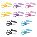 10Pcs Small Scissors All Purpose with Protective Cover, 5Colors