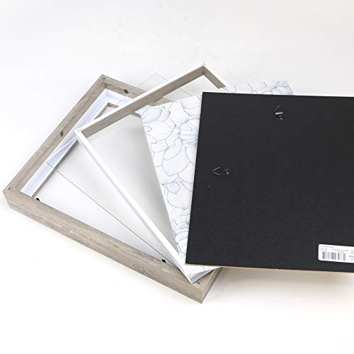 Lawrence Frames Shadow Box Frame, 8x10, Natural Gray - color: Natural Gray, size: 8 x 10 inches