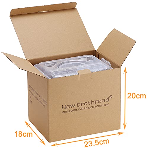 New brothread 3 Layer Stackable Clear Storage Box Organizer - size: 3 Layers