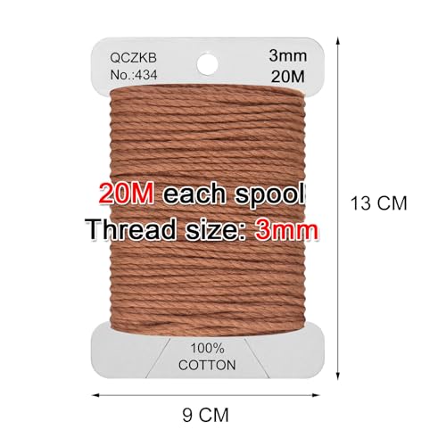 Classic Crochet Thread Yarn 101% Pure Cotton Thread,Col No: 434,Light Brown - color: Light Brown