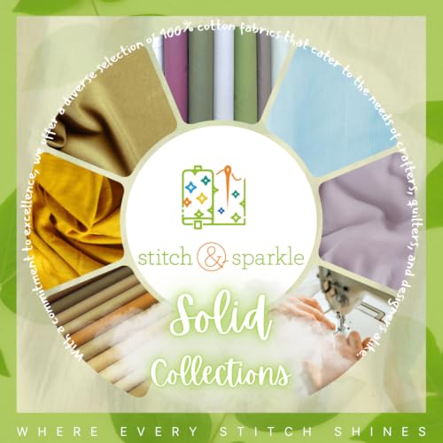 Stitch & Sparkle 100% Cotton Duck 45" Width Disks Azure Color Sewing Fabric by The Yard - color: Disks Azure, size: Cut by the yard