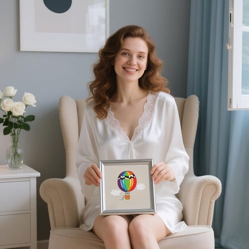 LX LERMX Embroidery Kits for Beginners, Adult Starter Cross Stitch Kit Needlepoint Complete DIY Kit with Unique Patterns, Hoop, Colorful Threads, Tools, Step by Step Instructions & Video Tutorial - color: Pattern 7 - 3PCS