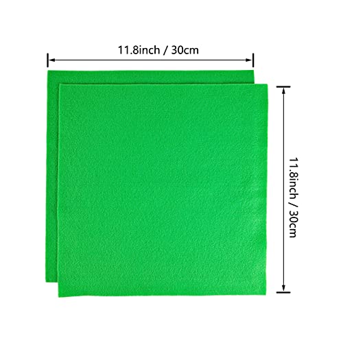 Jtnohx Soft Fluorescent Green Felt Sheets Flexible Felt Fabric for Crafts - color: Fluorescent Green