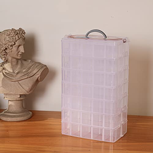 Sooyee 7 Layers Stackable Storage Container, Clear - color: Clear, size: 7 Tier