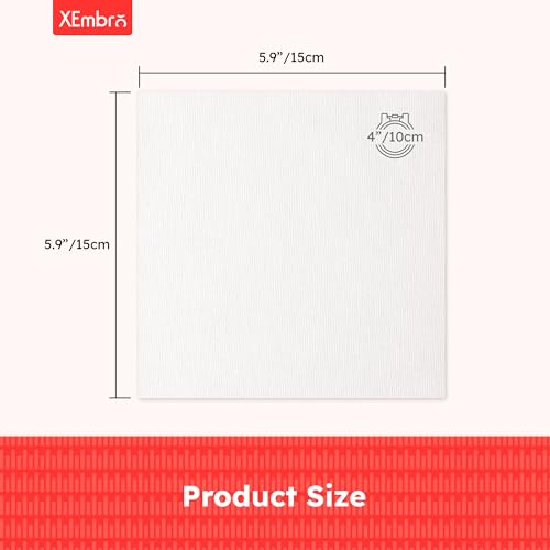12 PCS Embroidery Fabric, Pre-Cut White Cotton Embroidery Cloth Fabric for Home Decoration & Sewing DIY Crafts (5.9 Inch x 5.9 Inch) - color: White, size: 5.9 x 5.9 inch