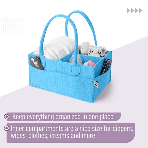 Mr. Pen- Baby Diaper Caddy Organizer, Blue - color: Blue, size: 1 Pack, Regular