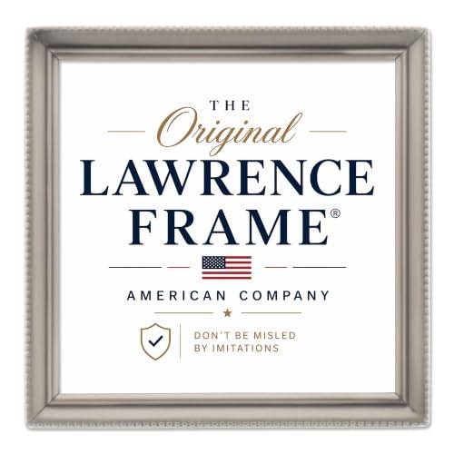 Lawrence Frames 11555 Antique Pewter 5x5 Picture Frame - Bead Border Design - color: Pewter, size: 5x5