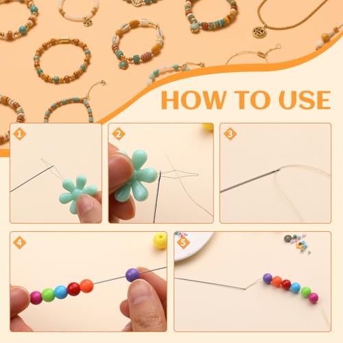 UOOU 105 Pcs Beading Needles, Beading Needles for Seed Beads Needles - style: Upgraded