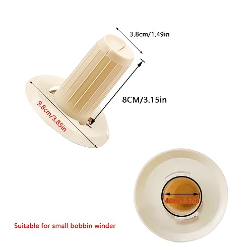 UtySty 2 Pack Yarn Winder Spindle Replacement Yarn Ball Holder Spare Cone Detachable Spinning Winding Head for Needlecraft Hand Operated Wool Spinner Fiber String Winding Machine Repair Parts