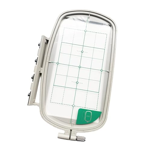 Tarjenle Embroidery Hoop Frame, Professional Stretch Frame for Brother Sewing Machine, Grid Hoop, for NV500/NV500D/NV900/NV950D/NV180/P-1000/PE-300S/PE-400D/EMS10/ZZ3-B140 (White, 170x100mm) - size: 170x100mm