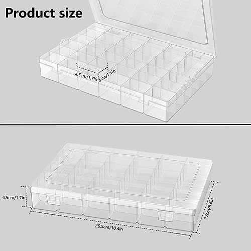 Goiio 4 Pack Plastic Organizer Container Box