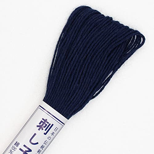 Olympus Sashiko 20m Skein Navy thread - color: Navy