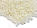 Perlin Glass Seed Beads 3mm 8/0 Round Mini Small Pony Beads 3300pcs for Making Earrings Bracelets Pendants Waist Jewelry DIY Handmade Opaque Color Kit (Beige) - color: Beige