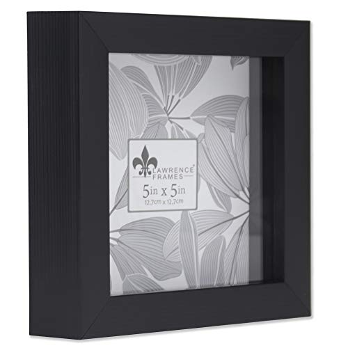 Lawrence Frames 785055 Shadow Box Frame, 5x5, Black - color: Black, size: 5 x 5 inches