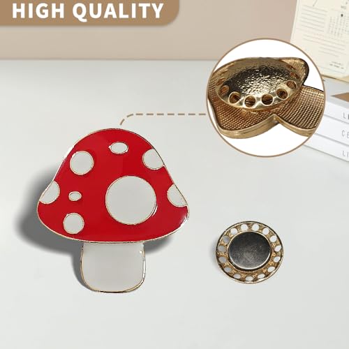 Needle Minder Magnet, Magnetic Needle Minder, Needle Minders Magnetic Cross Stitch Accessories, Magnetic Needle Holder, Life Tree, Butterfly, Cats, Owl, Heart (Mushroom) - size: Mushroom