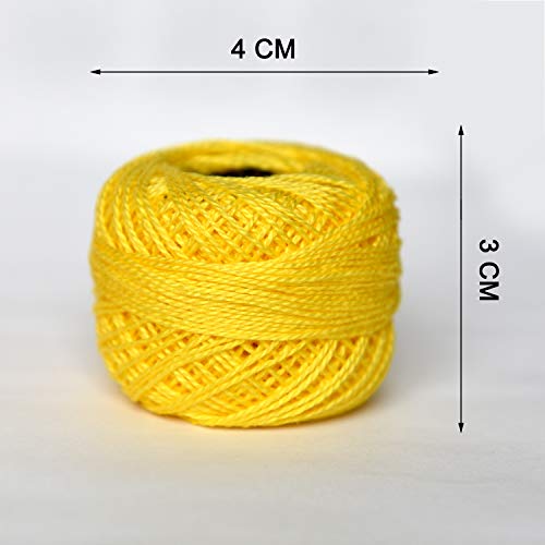 Crochet Thread 10 Balls Cardinal Size 8 for Crochet Hardanger Cross Stitch Needlepoint Hand Embroidery (Orange Series) - color: Orange Series