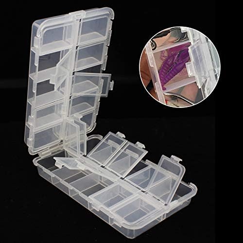 Premium 20 Compartments Tackle Boxes, Tackle Utility Boxes, Plastic Box Storage Organizer Box Adjustable, Fishing Tackle Storage Box Organizer