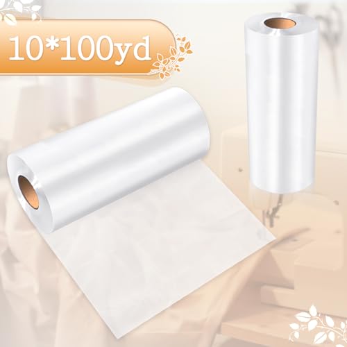 Peryiter 1 Roll 10" x 100 yd Water Soluble Stabilizer for Embroidery - size: 10" x 100 yd, style: Water‑soluble