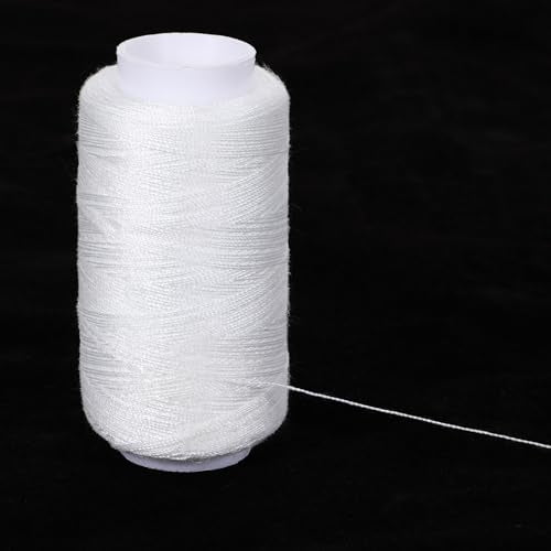 4 Spools All Purpose Sewing Thread, 380 Yards Each Polyester Thread Black & White Sewing Threads Sew Machine Supplies for Beginners, Hand Stitching, Quilting, Serger, Embroidery Stitching