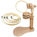 Biaungdo Adjustable Rotated Embroidery Hoop Stand with 5 Pack 5 Sizes
