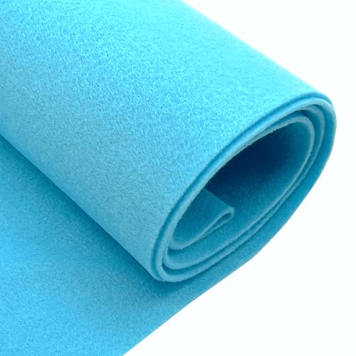 EOVEA | Acrylic Felt Fabric by The Yard | 72" Wide | 1.6mm Thick | Soft & Durable Non-Fraying Felt | for DIY Crafts, Sewing, Upholstery, Costumes & Padding(Baby Blue, 1 Yard) - color: Baby Blue, size: 1 Yard