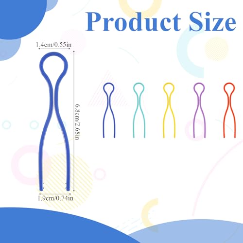 100PCS Bobbin Clips, Bobbin Holder Clips, 5 Colors Thread Spool Clip for Sewing Machine Organizing Embroidery Quilting Accessories