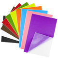10PCS Multicoloured Self Adhesive Felt Fabric Sheets Sticky Felt Sheets for Craft Supplies Art Home Making（8.3" x 11.8"/20 x 30cm） - color: Multicolor