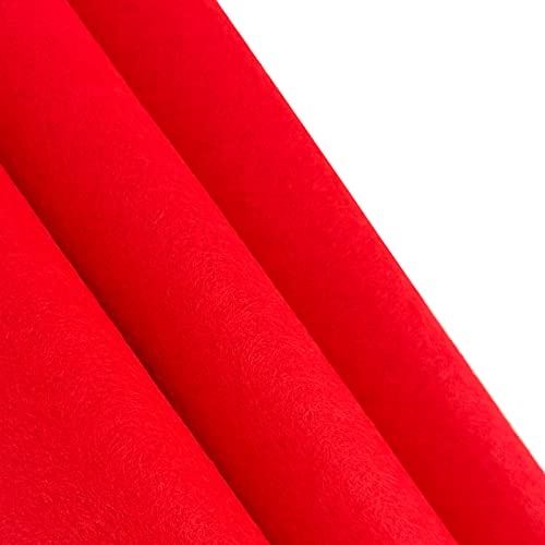 Jtnohx Color Felt Sheets 1 Square Yard Craft Felt Fabric Red 1.4mm - color: Red