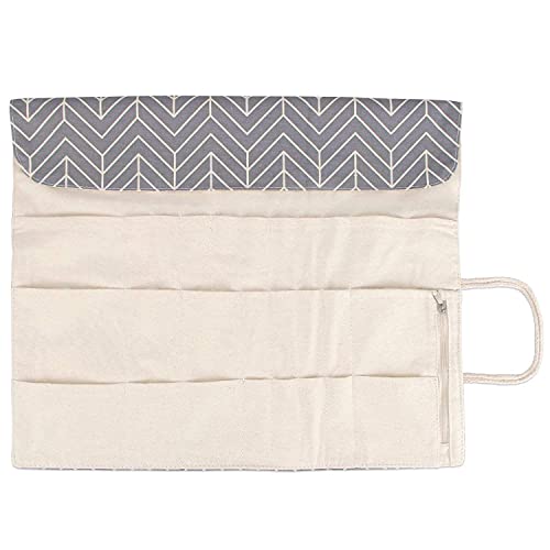 Teamoy Knitting Needle Crochet Hook Case Organizer Holder(up to 14"), Gray - color: Gray, size: 14 inches