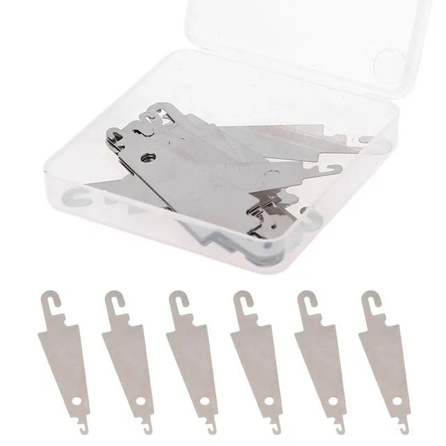 20pcs Silver Metal Large Eye Needle Threaders Embroidery for Cross Stitch Threading Too Embroidery Cross Stitch Sewing Tools Crafts and Sewing