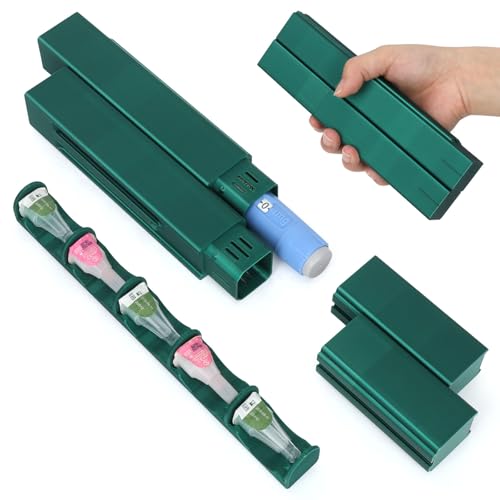 Leng Ke Insulin Cooler Travel Case - Insulin Pens Holder Compatible with Ozempic Pen Fridge Travel Case, Diabetic Pen Storage for Insulin Pens & Needles,Compact & Leak-Proof (Dark Green) - color: Dark Green