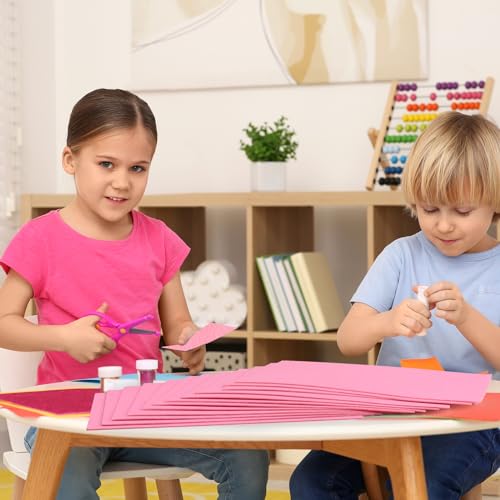 10PCS Pink Self Adhesive Felt Fabric Sheets Sticky Felt Sheets for Craft Supplies Art Home Making（8.3" x 11.8"/20 x 30cm） - color: Pink