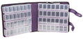 Craft Mates Double-Sided Case, 8 Organizers, Locking Compartments, Clear - style: 56 Compartment Case