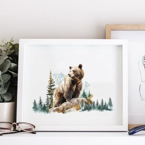 OLYCRAFT 3Pcs/Set Jungle Bear Rub on Transfers for Furniture and Crafts - style: Bears