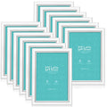 LaVie Home 4x6 Picture Frames (12 Pack, White) Simple Designed Photo Frame with High Definition Glass for Wall Mount & Table Top Display, Set of 12 Classic Collection - color: White, size: 4x6