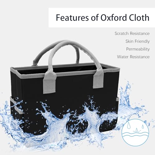 Cupohus Desktop Art Craft Storage Tote Bag and Stock Organizer Black - color: Brown and White