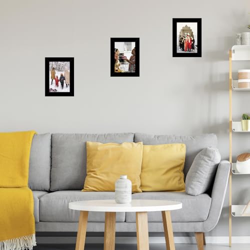 JCJMY 3.5x5 Picture Frame Black for Wall or Tabletop, 3.5 x 5 Wall Gallery Poster Photo Frame with Shatter Resistant Plexiglass, Black - color: Black, size: 3.5x5 inch