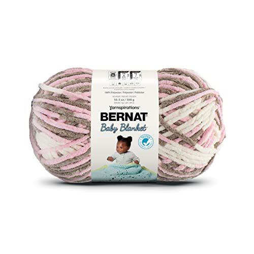 Bernat Baby Blanket Big Ball Little Petunias - color: Little Petunias, size: 1 Pack